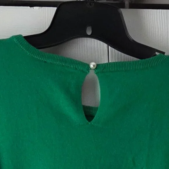 NWT CeCe Green Knit Top L - Picture 9 of 9